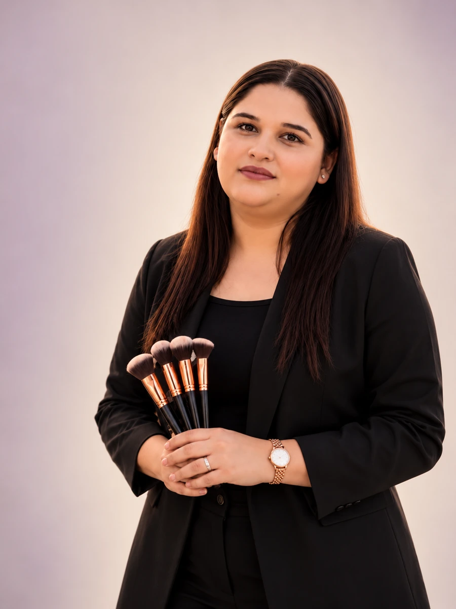 Shahanaz Khan, founder of GLAM BY SHAHANAZ