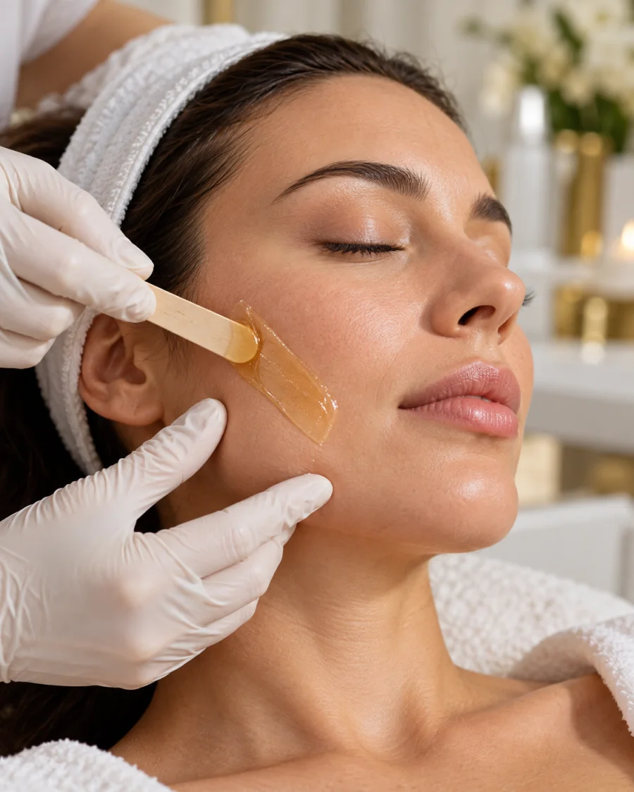 Facial waxing