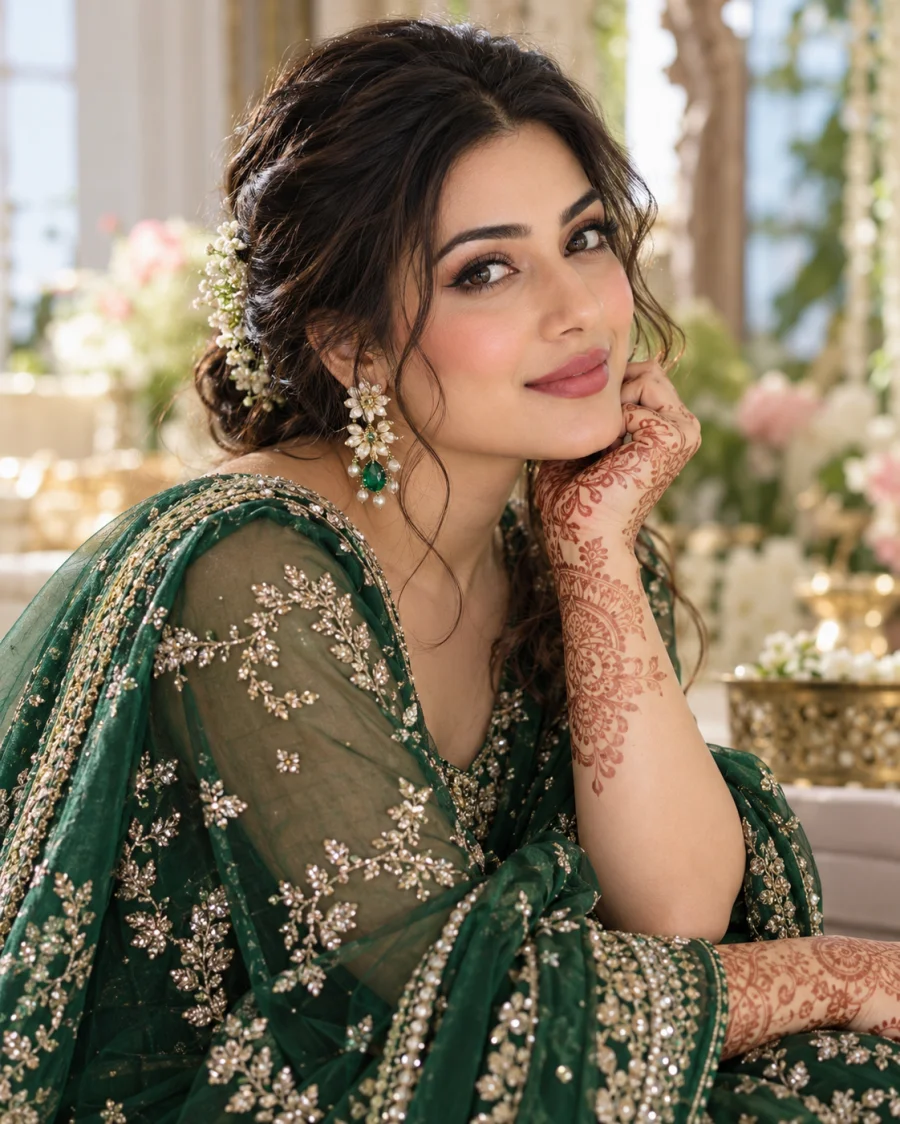 Mehndi makeup