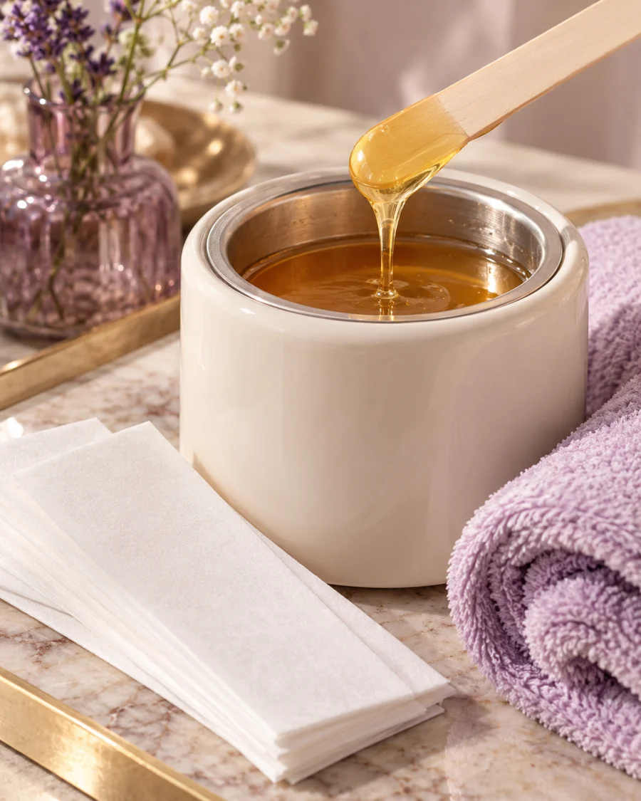Underarm waxing